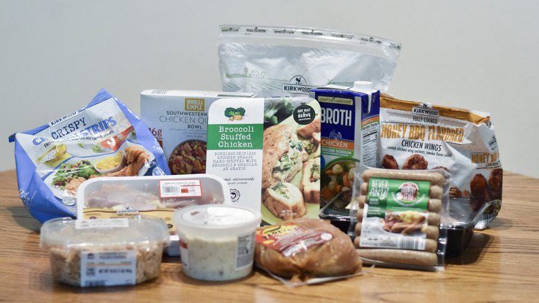 A selection of chicken items from Aldi